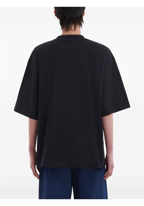 logo t-shirt man black MARNI | HUMU0223P1 USCS87LON99